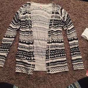Tribal print cardigan
